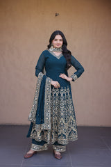 Maria Premium Embroidery Coding Anarkali Suit (Copy)
