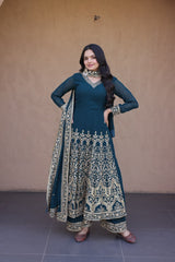 Maria Premium Embroidery Coding Anarkali Suit (Copy)