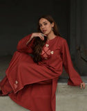 Women's Premium Cotton Embroidered Kurti Set