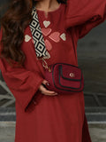 Women's Premium Cotton Embroidered Kurti Set