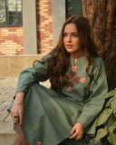Women's Premium Cotton Embroidered Kurti Set