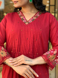 Beautiful Pigment Print Cotton Hand Moti Kurti Pant Set