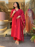 Beautiful Pigment Print Cotton Hand Moti Kurti Pant Set
