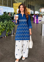 Traditional Beautiful Kurti Pair With Farsi Salwar