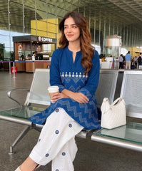 Traditional Beautiful Kurti Pair With Farsi Salwar