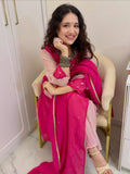 Elegance Anarkali Kurti With HandWork Pant Set