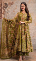 Azarkha print anarkali dress