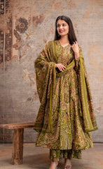 Azarkha print anarkali dress