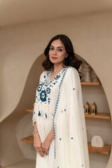 Mitiksha Embroidered Cotton Kurti Pant Set