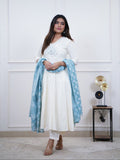 Elegance Color Anarkali Kurti With HandWork Pant Set