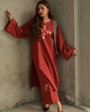 Women's Premium Cotton Embroidered Kurti Set