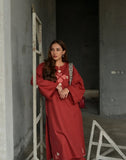 Women's Premium Cotton Embroidered Kurti Set