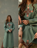 Women's Premium Cotton Embroidered Kurti Set