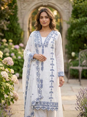 Designer Embroidery Readymade 3 Piece Set