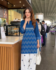 Traditional Beautiful Kurti Pair With Farsi Salwar
