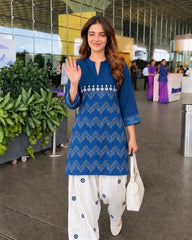 Traditional Beautiful Kurti Pair With Farsi Salwar