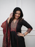 Elegance A Line Kurti With Original Mirror Work Kurti Pant Set