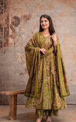 Azarkha print anarkali dress