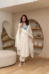 Mitiksha Embroidered Cotton Kurti Pant Set